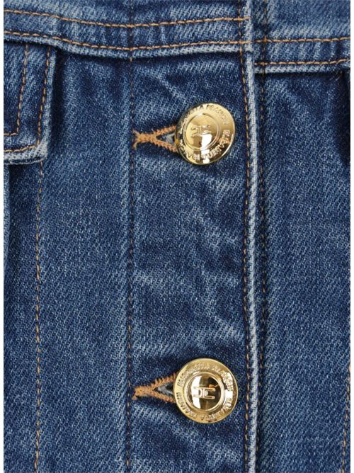 GIACCA CROPPED IN DENIM ELISABETTA FRANCHI | BJ37I51E2139 blue vintage